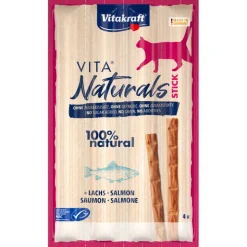 Vitakraft Katzenleckerli Naturals Cat Stick 4er Lachs