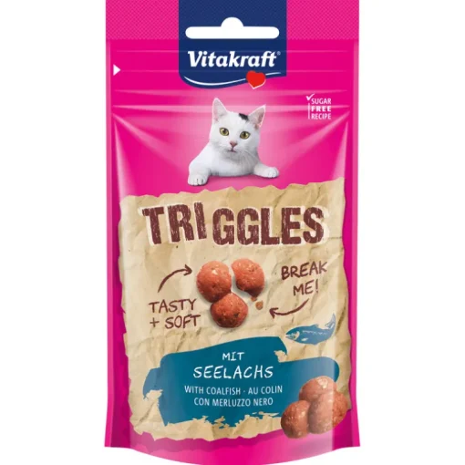 Vitakraft Katzensnack Triggles mit Seelachs 40g