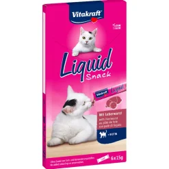 Vitakraft Liquid Snack Leberwurst & Biotin 6x15g