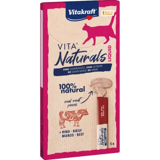 Vitakraft Vita Naturals Liquid Snack Rind 5x15g